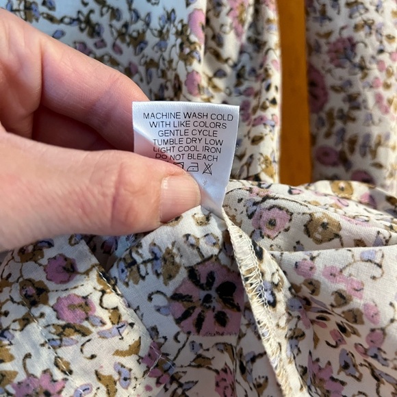 Xirena Beau Buttondown oversized Floral Print Women's Top size large - Picture 9 of 11